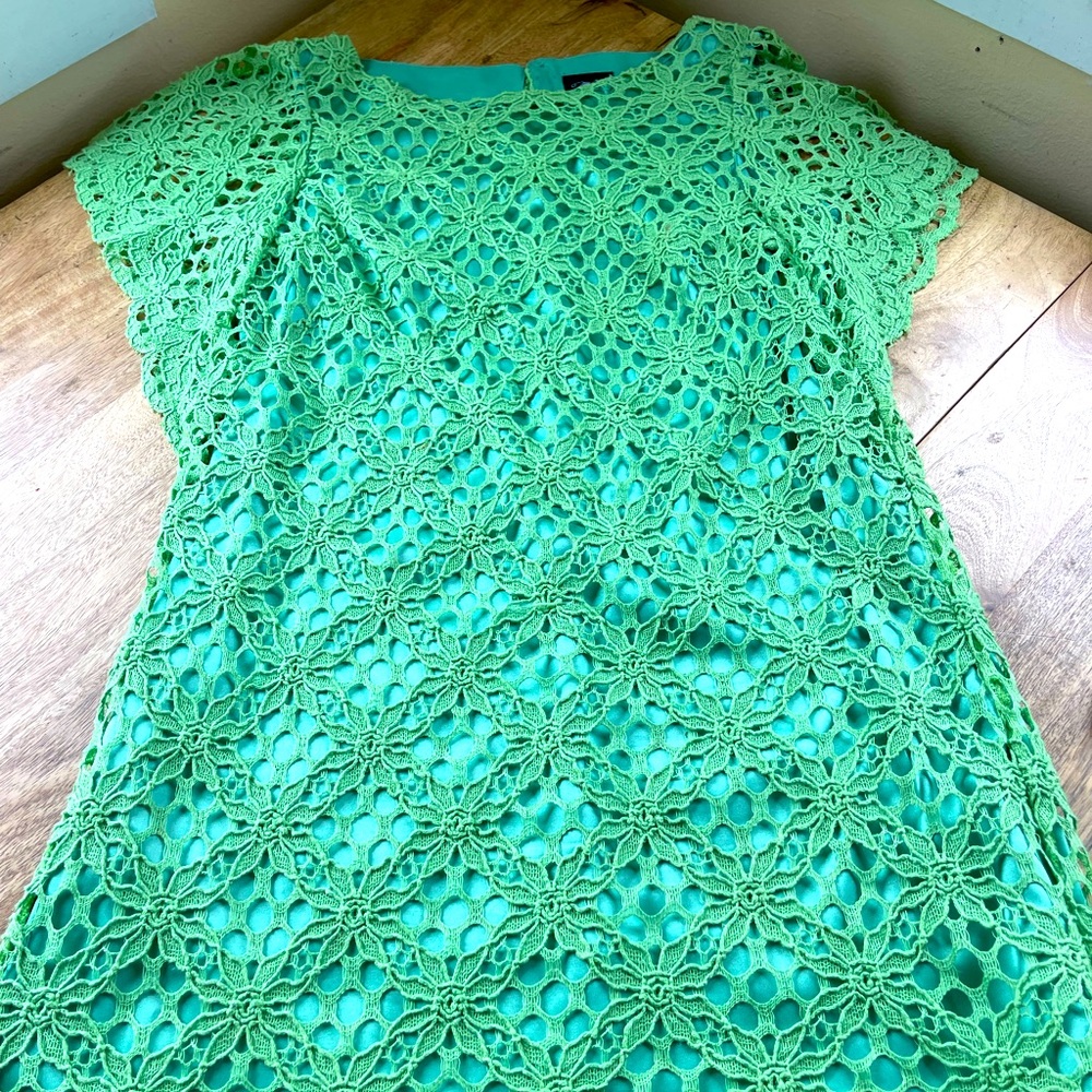 Jax Green Lace Dress in size 4